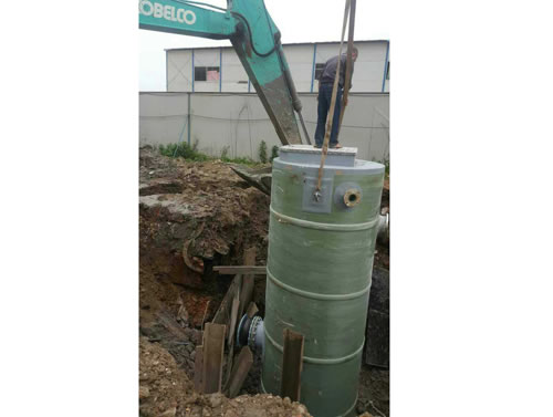 一体化污水提升泵站安装施工